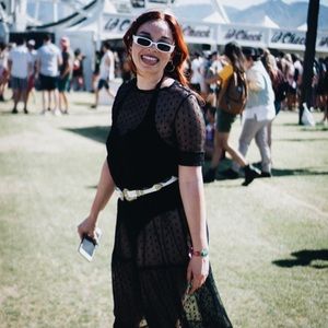 Sheer polka Dot Dress